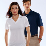 UltraClub® Men's Platinum Performance Jacquard Polo with TempControl Technology