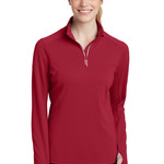 Ladies Sport Wick ® Textured 1/4 Zip Pullover
