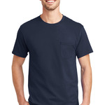Authentic 100% Cotton T Shirt with Pocket